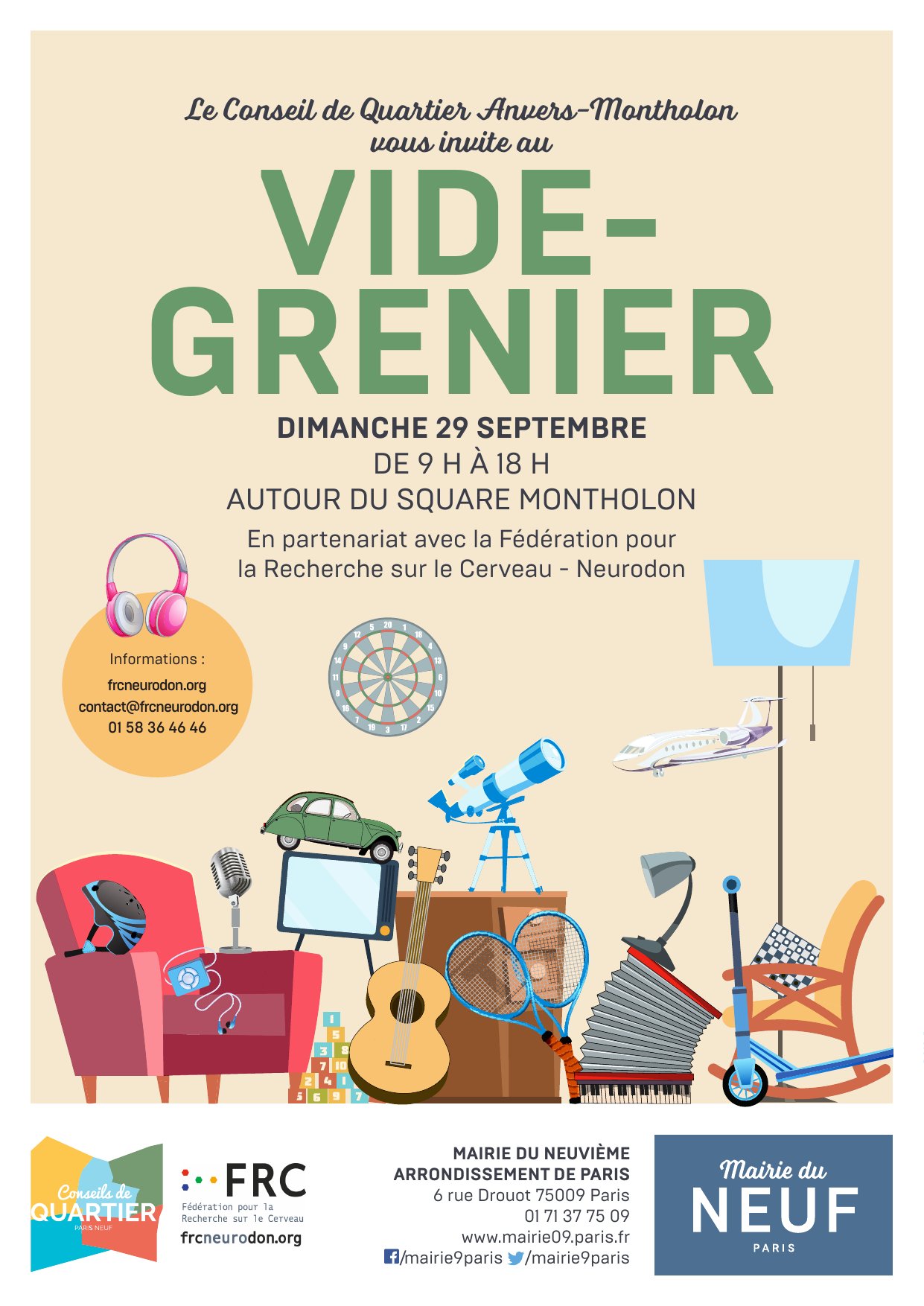 Affiche du vide-grenier